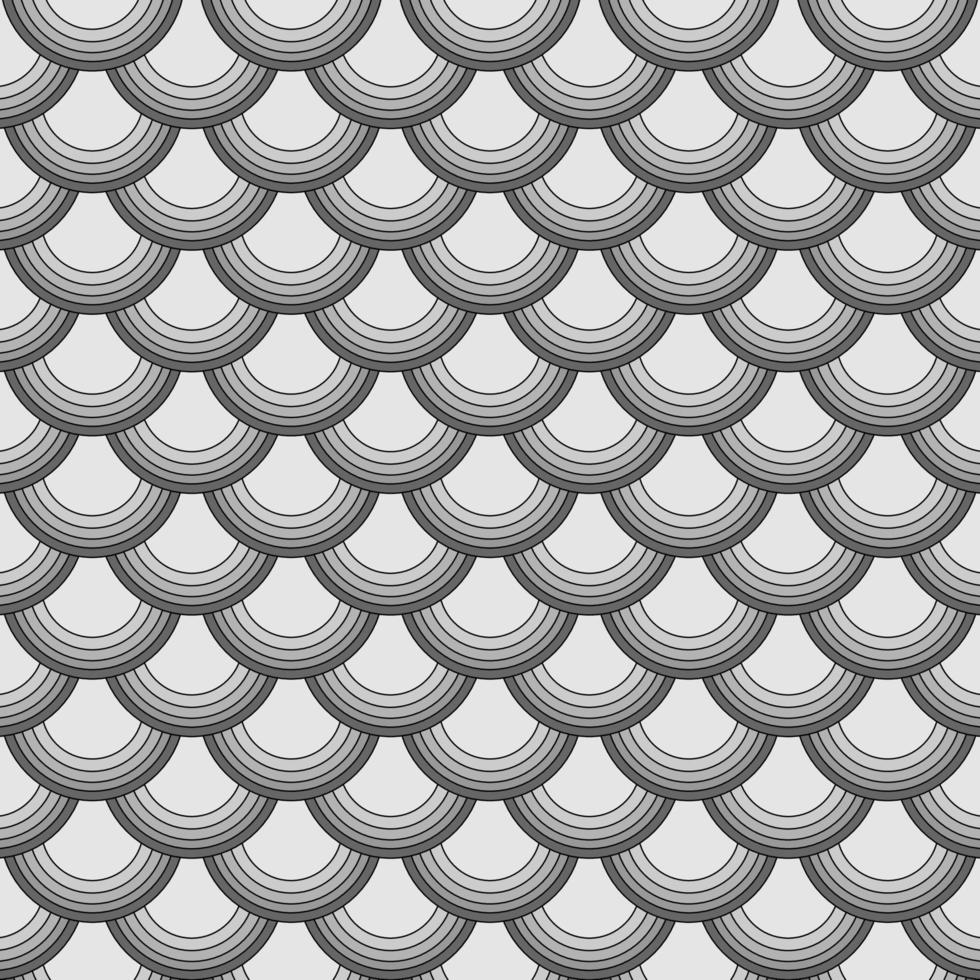 Silver chinese seamless pattern, oriental background. Vector illustration