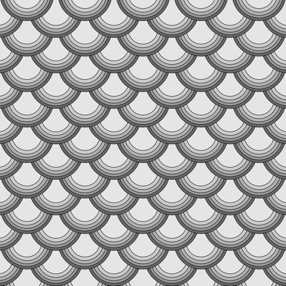 Silver chinese seamless pattern, oriental background. Vector illustration