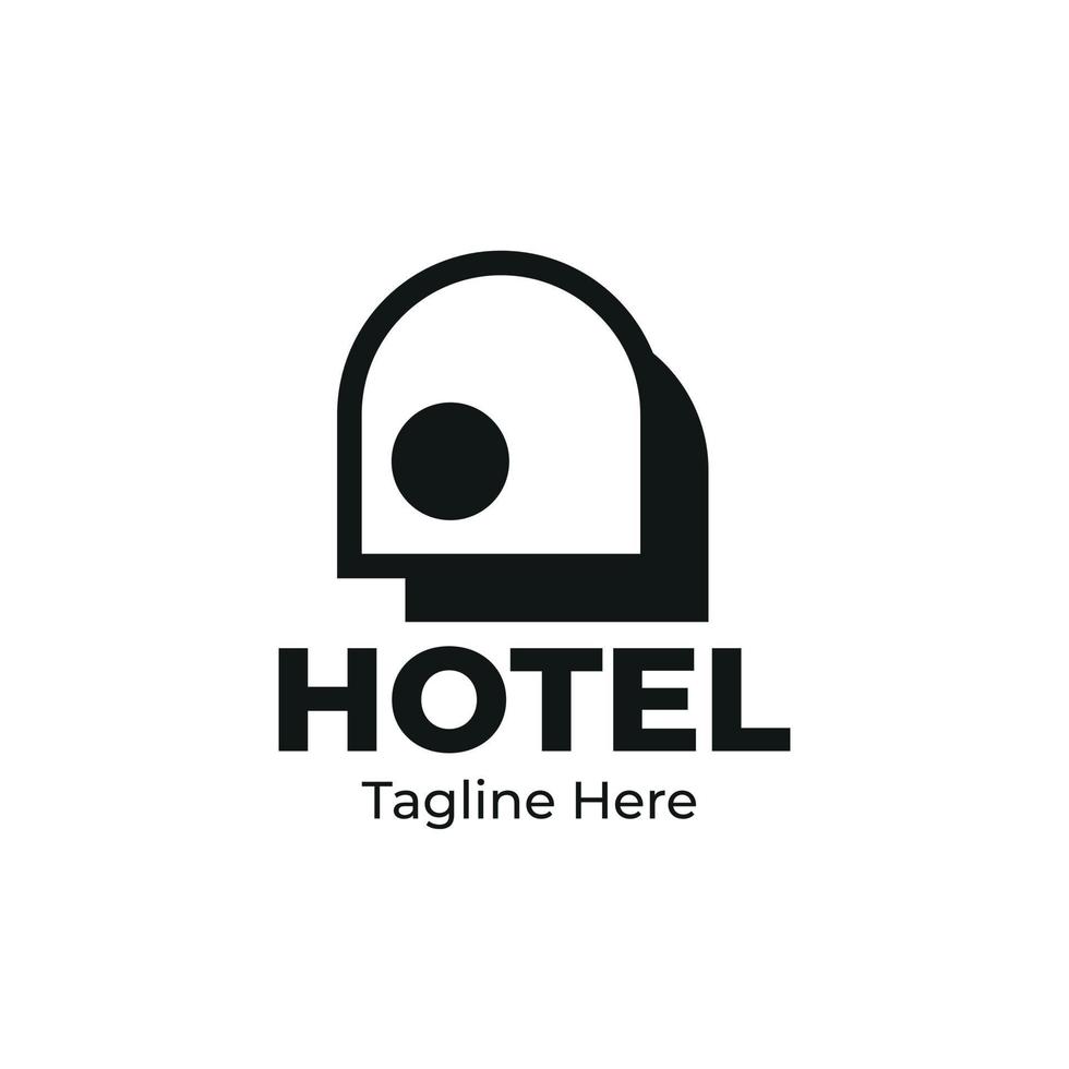 Black house outline icon. Can be used for real estate, apartments, residential properties or hotel logo templates. vector