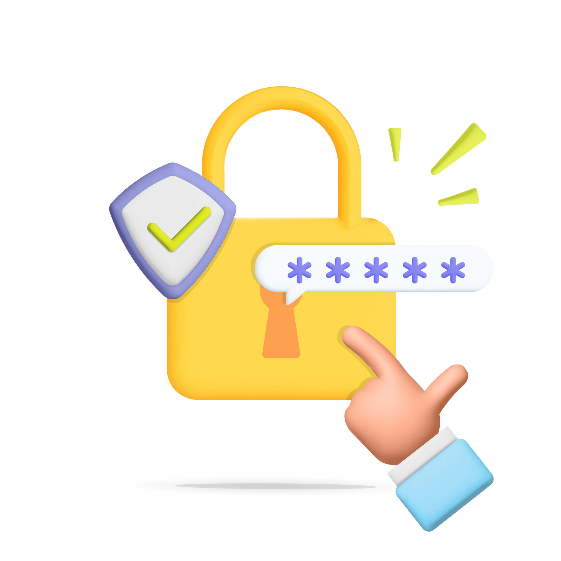 3d vector secure lock with pin code protection icon design 9155996 ...