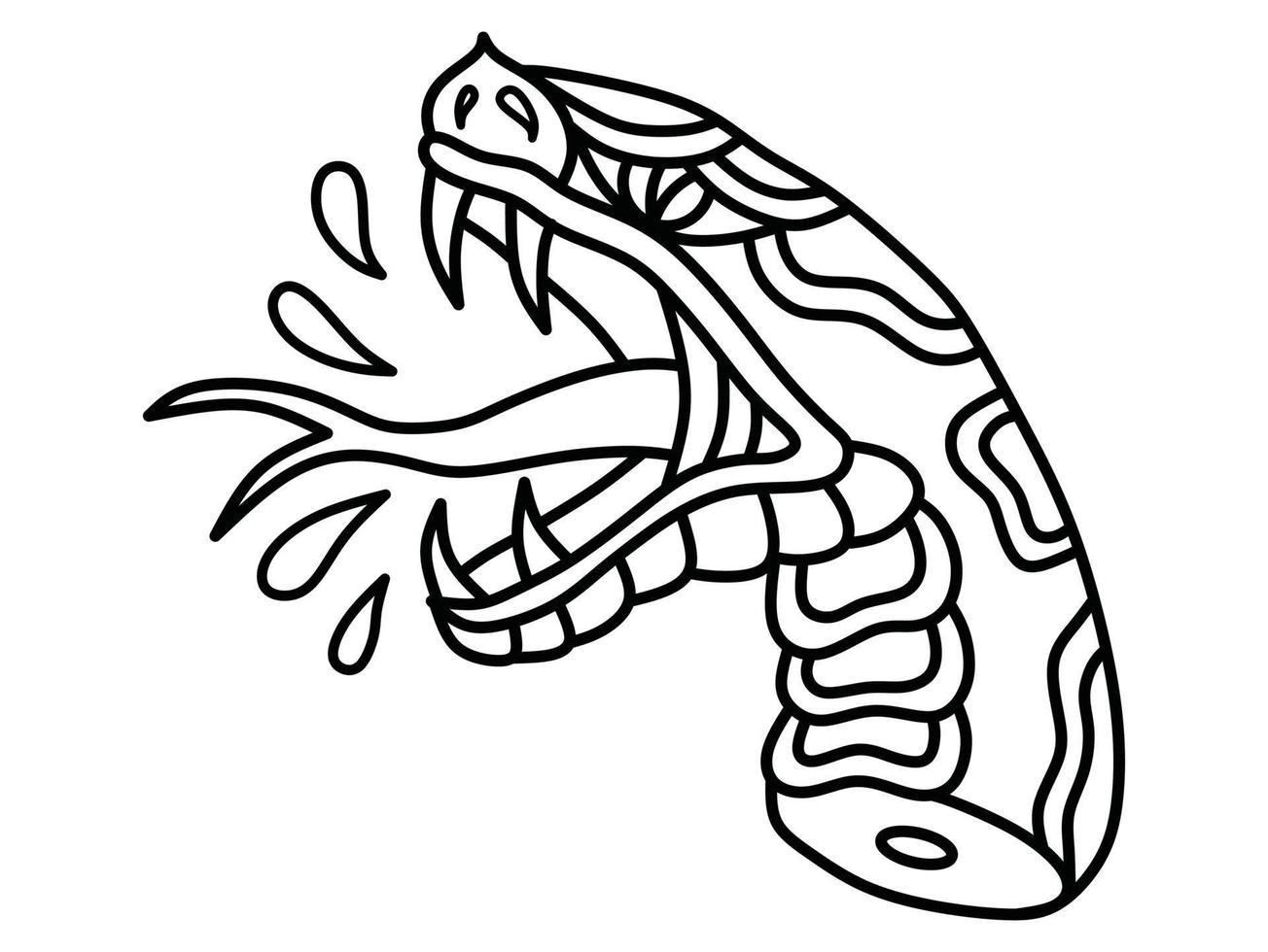 Impresionante ilustración de diseño de tatuaje de cabeza de serpiente de la  vieja escuela 9156051 Vector en Vecteezy