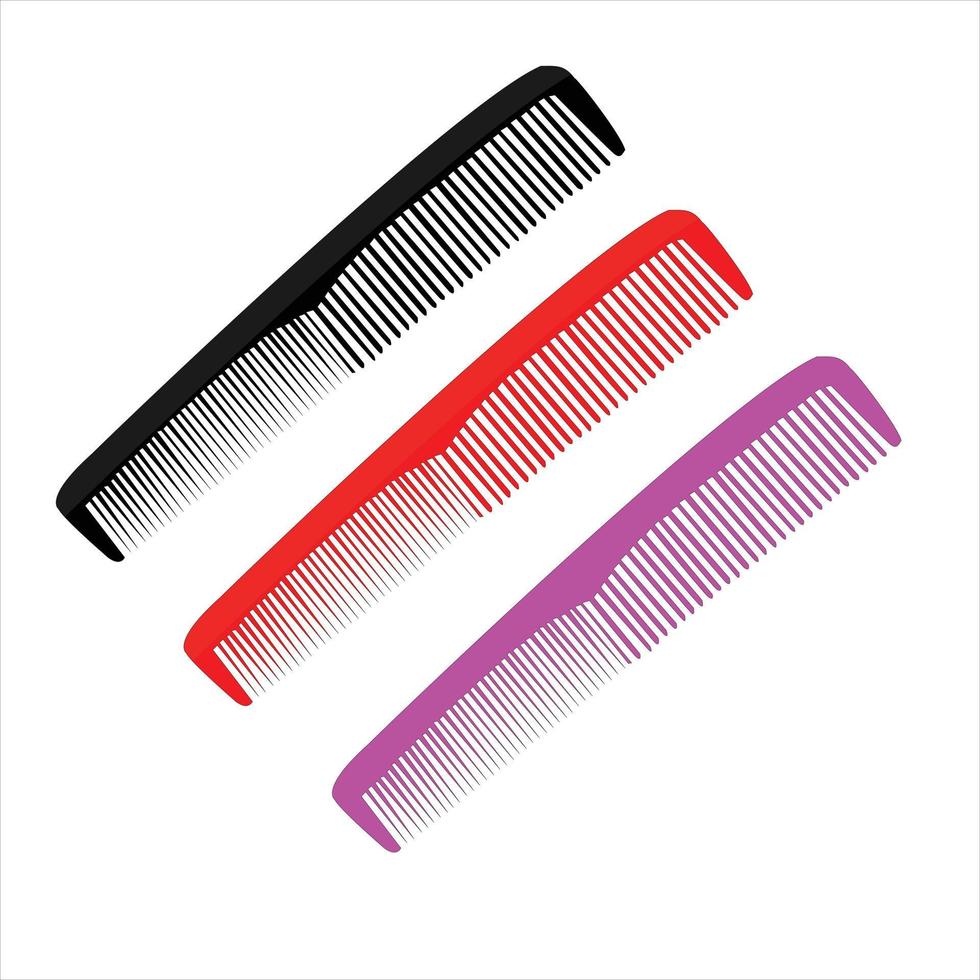 Comb on white background, the best Cartoonist comb vector illustration