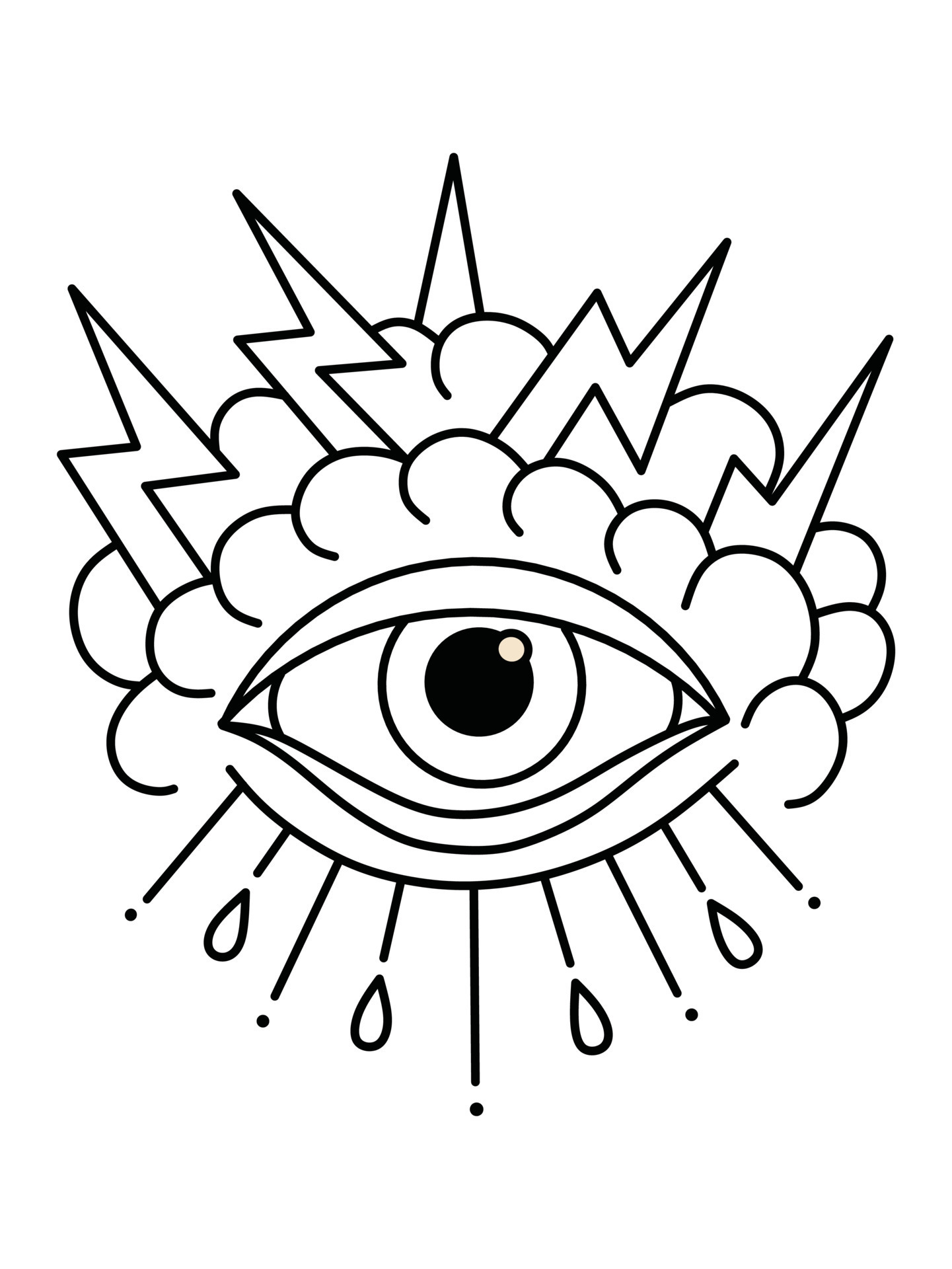 50 Traditional Eye Tattoo Designs For Men  Old School Ideas