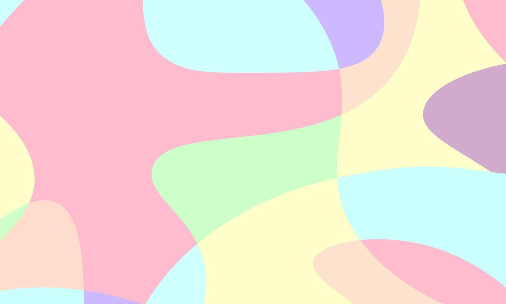 Abstract pastel liquid and curvy geometric background for banner. vector