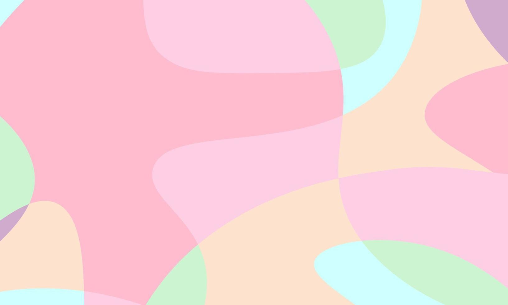 líquido pastel abstracto y fondo geométrico con curvas para banner. vector
