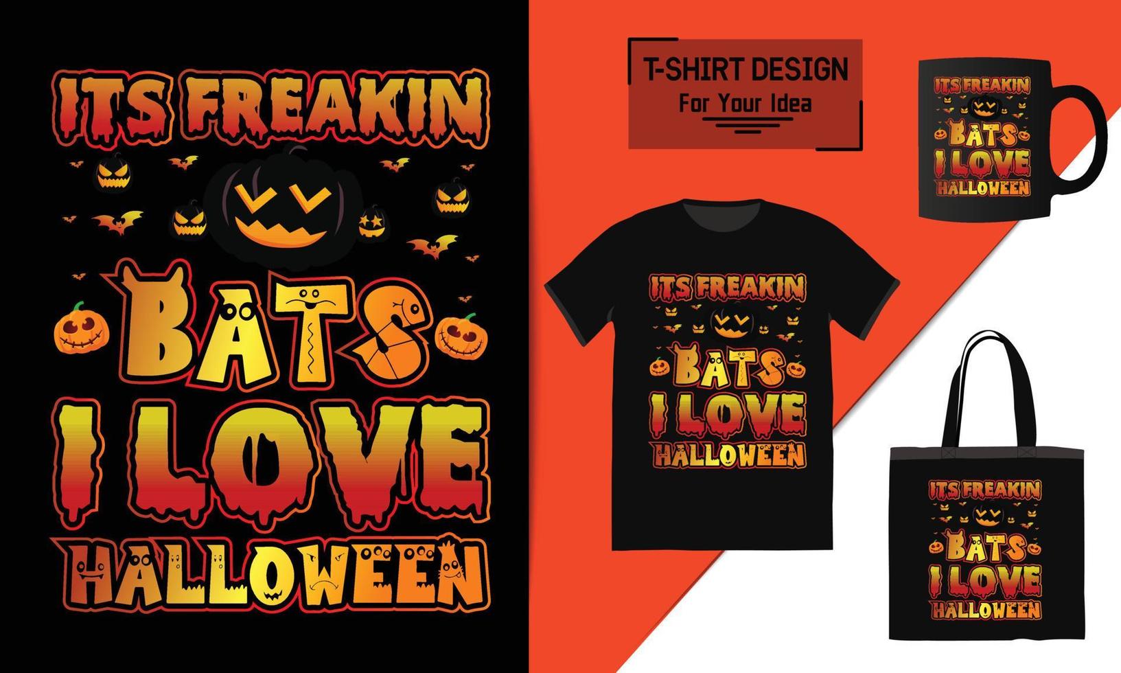 feliz diseño de camiseta de halloween vector