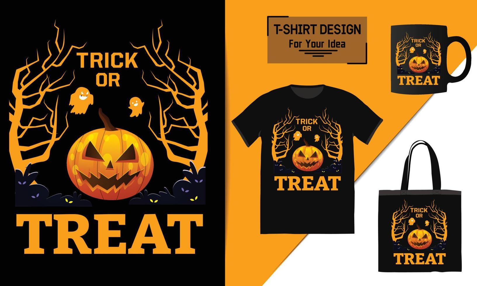 feliz diseño de camiseta de halloween vector