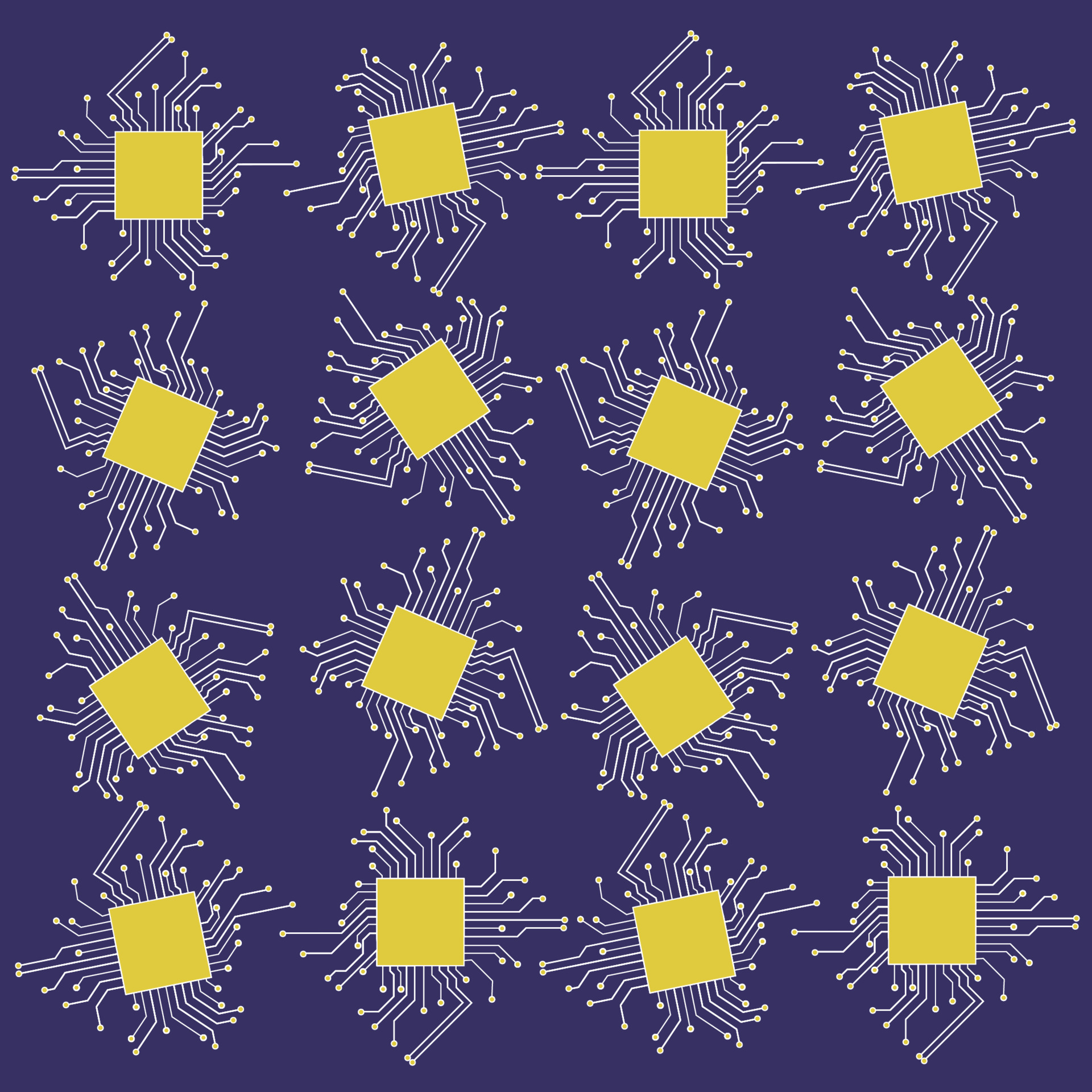 Microprocessor illustration. Appearance of the microcontroller. Vector ...