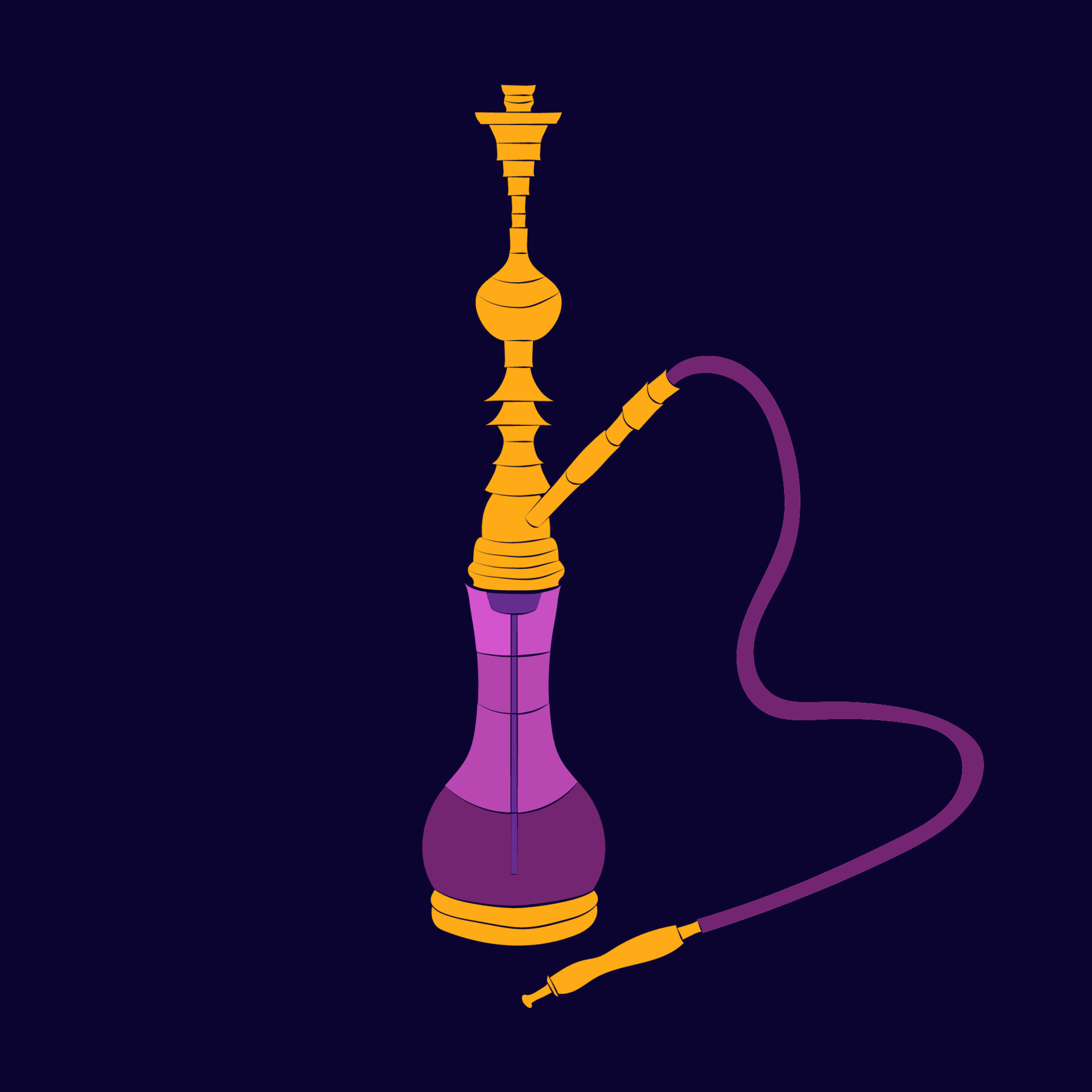 Hookah drawing. Hookah Bar. Vector illustration. 9156661 Vector Art at