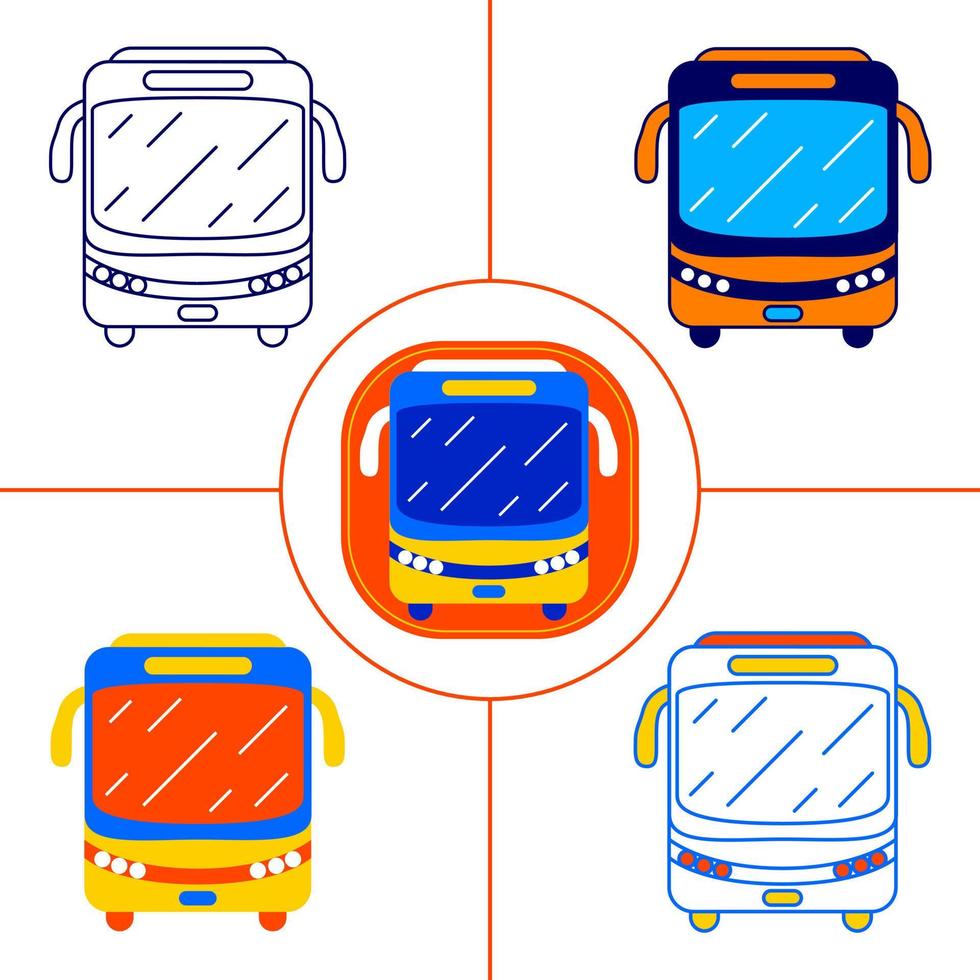 Jakarta Element Vector Art Illustration