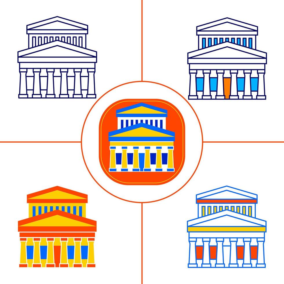 Jakarta Element Vector Art Illustration