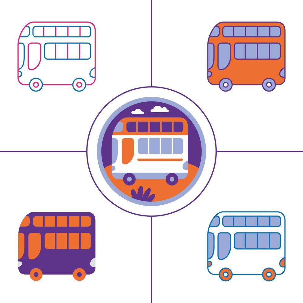 elemento de transporte ilustración de arte vectorial vector