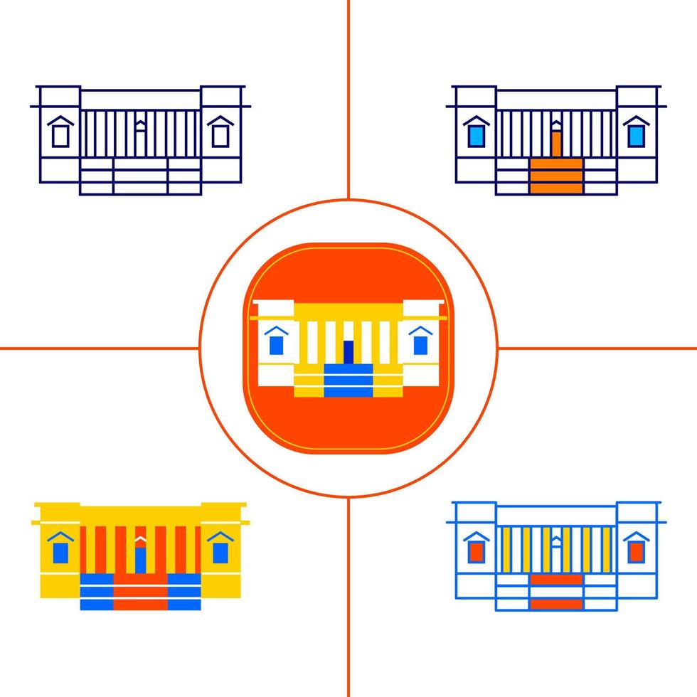 Jakarta Element Vector Art Illustration