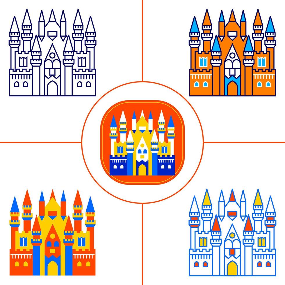Jakarta Element Vector Art Illustration