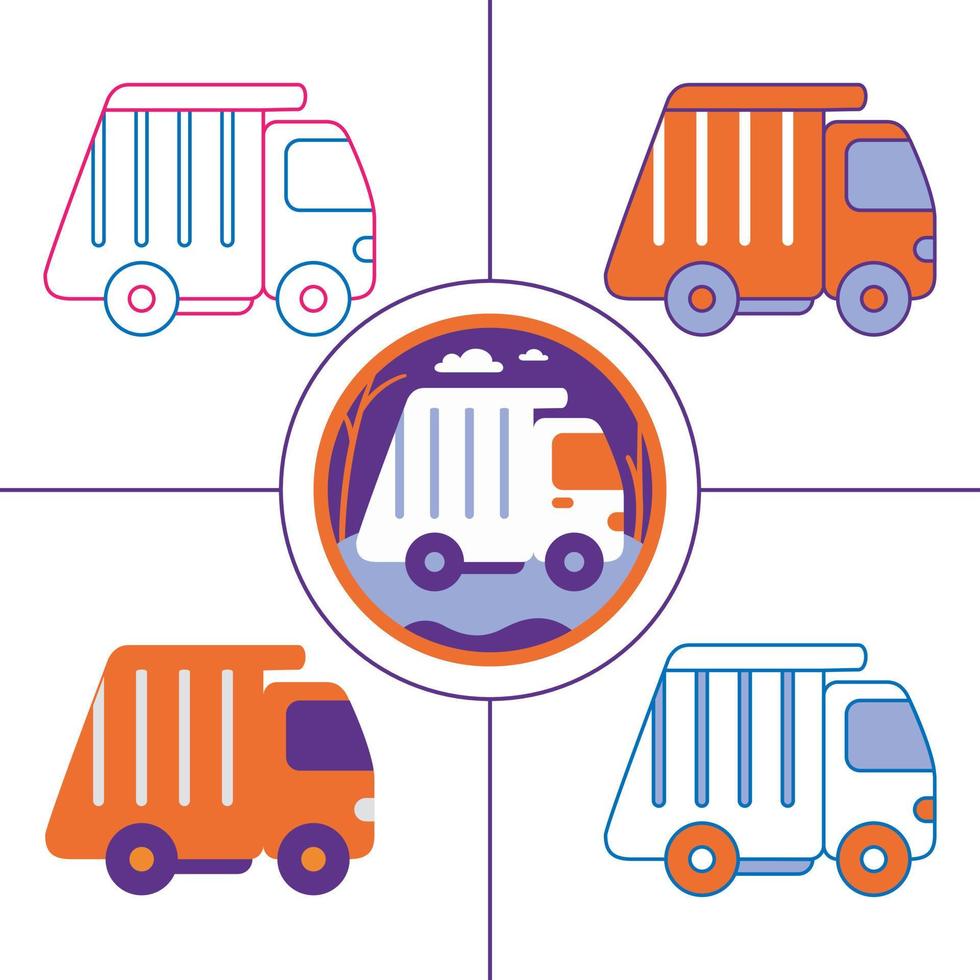 elemento de transporte ilustración de arte vectorial vector