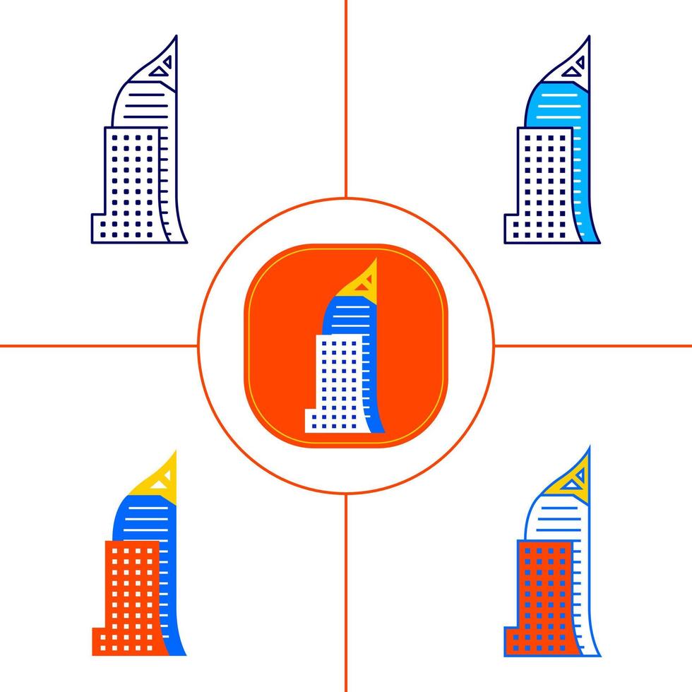 Jakarta Element Vector Art Illustration