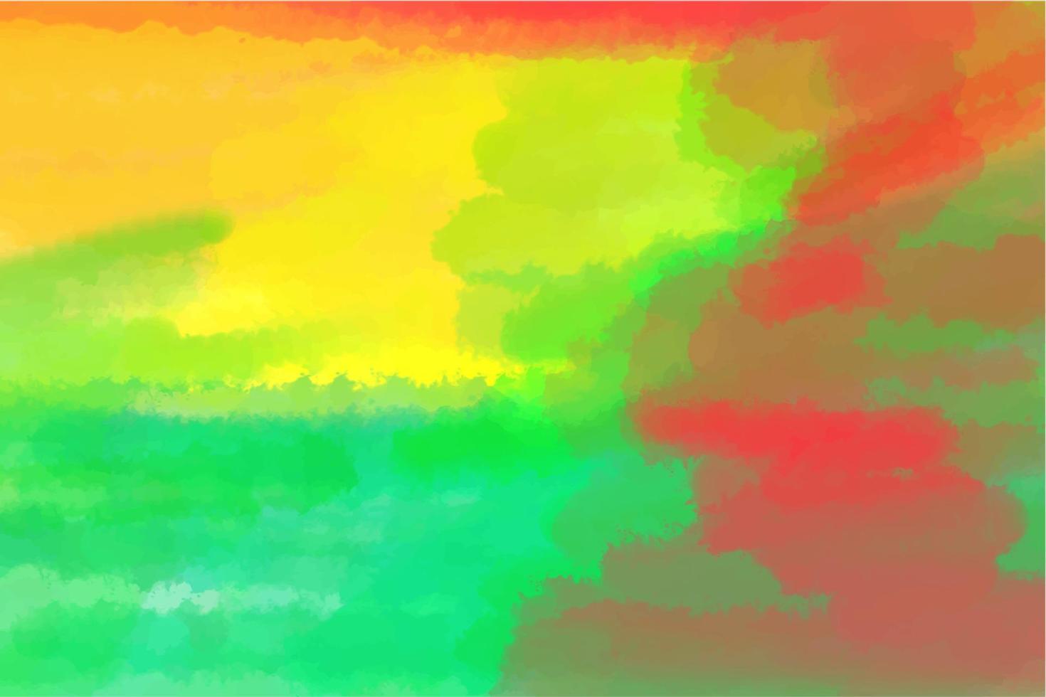 Watercolor bright background, in lettuce colors, strokes and splashes of paint, stripes and spots on canvas vector