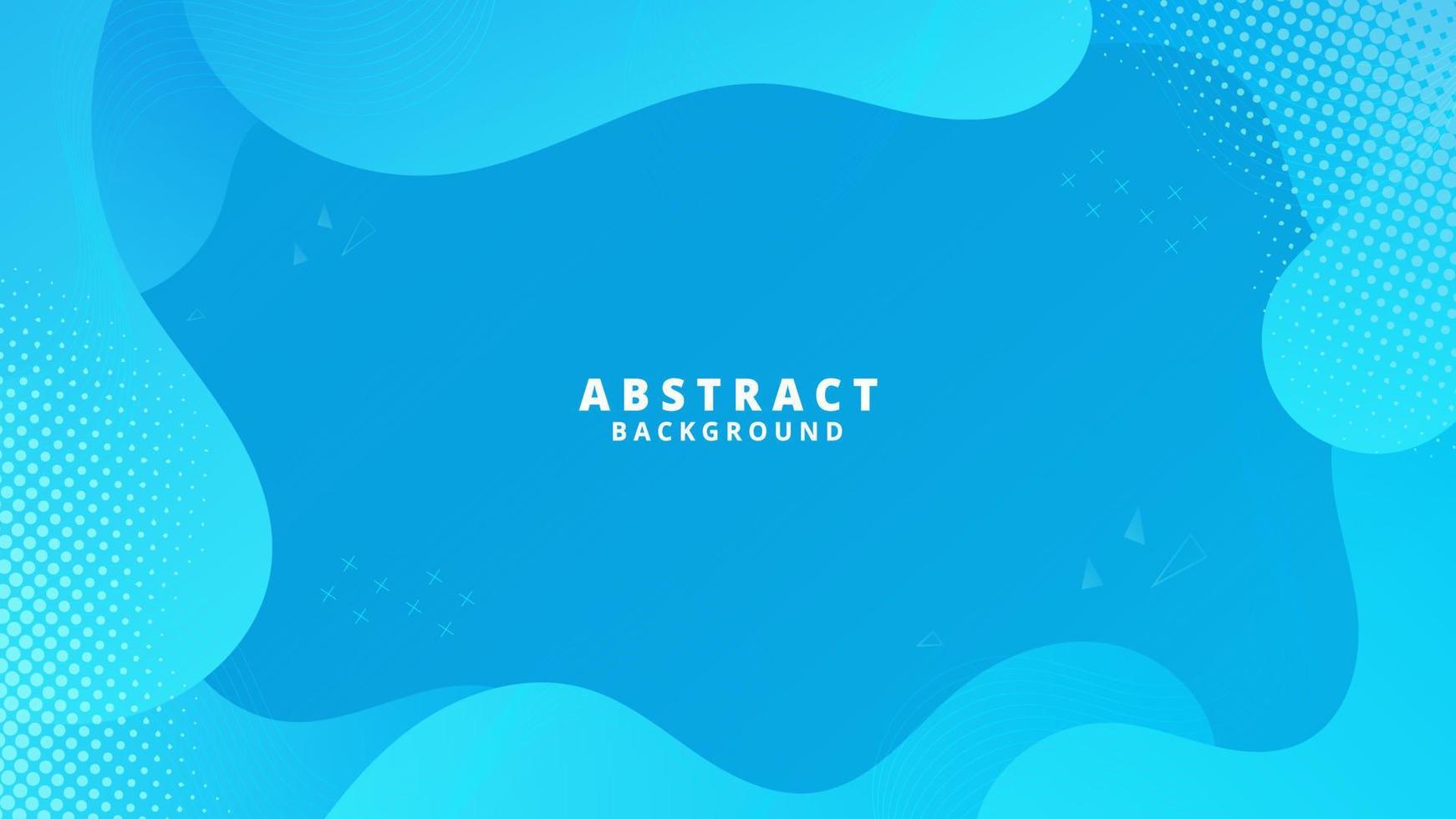 Abstract Blue Fluid Wave Background vector