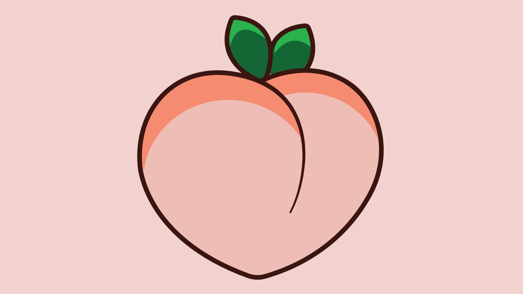 Peach Vector Illustration