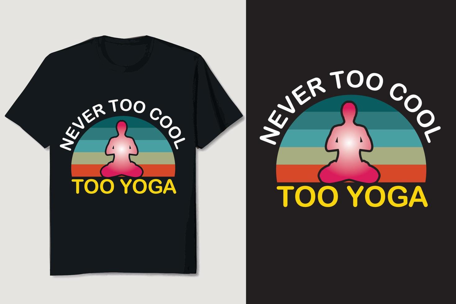 Yoga T-shirt Design vector