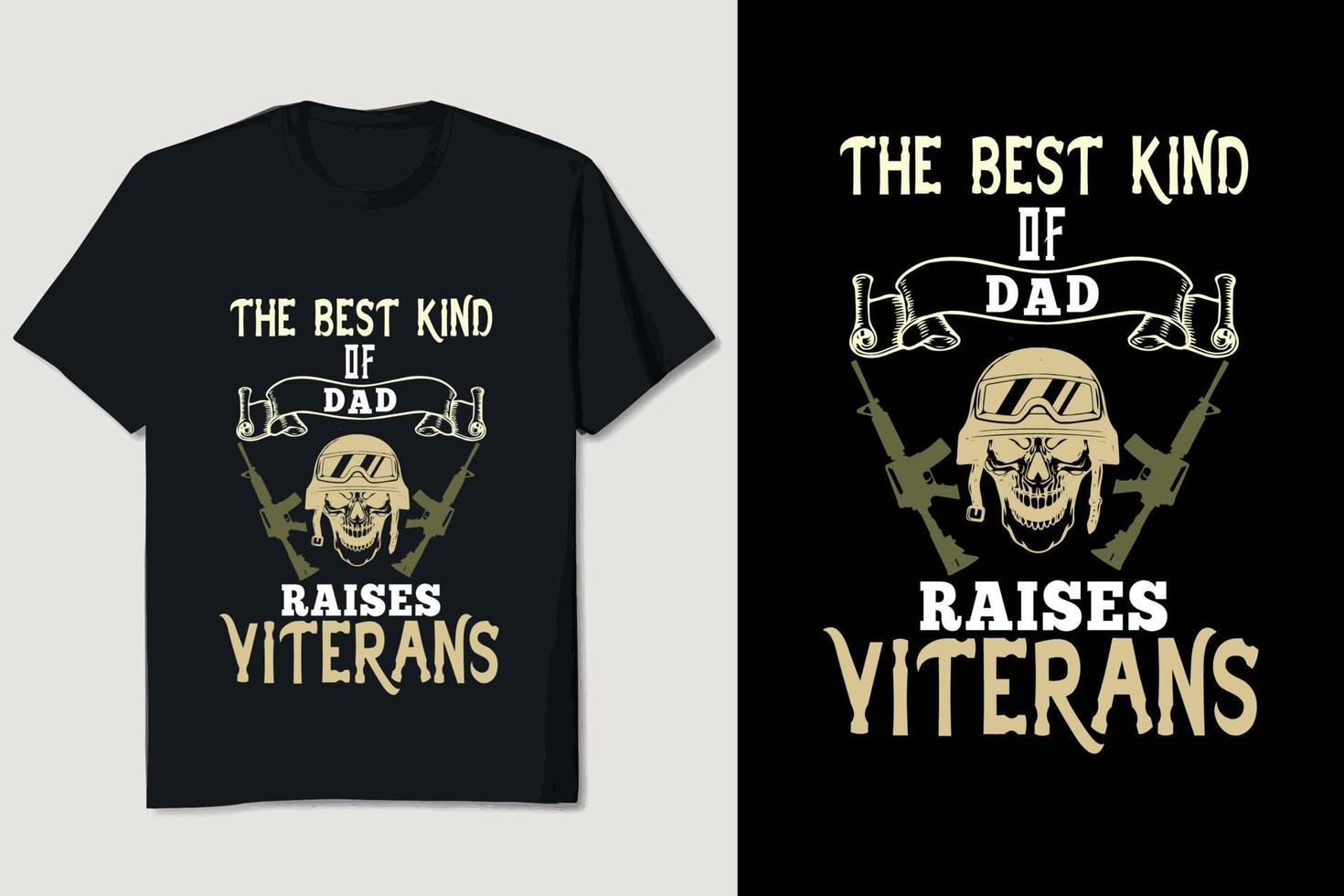 Veteran T-shirt Design vector