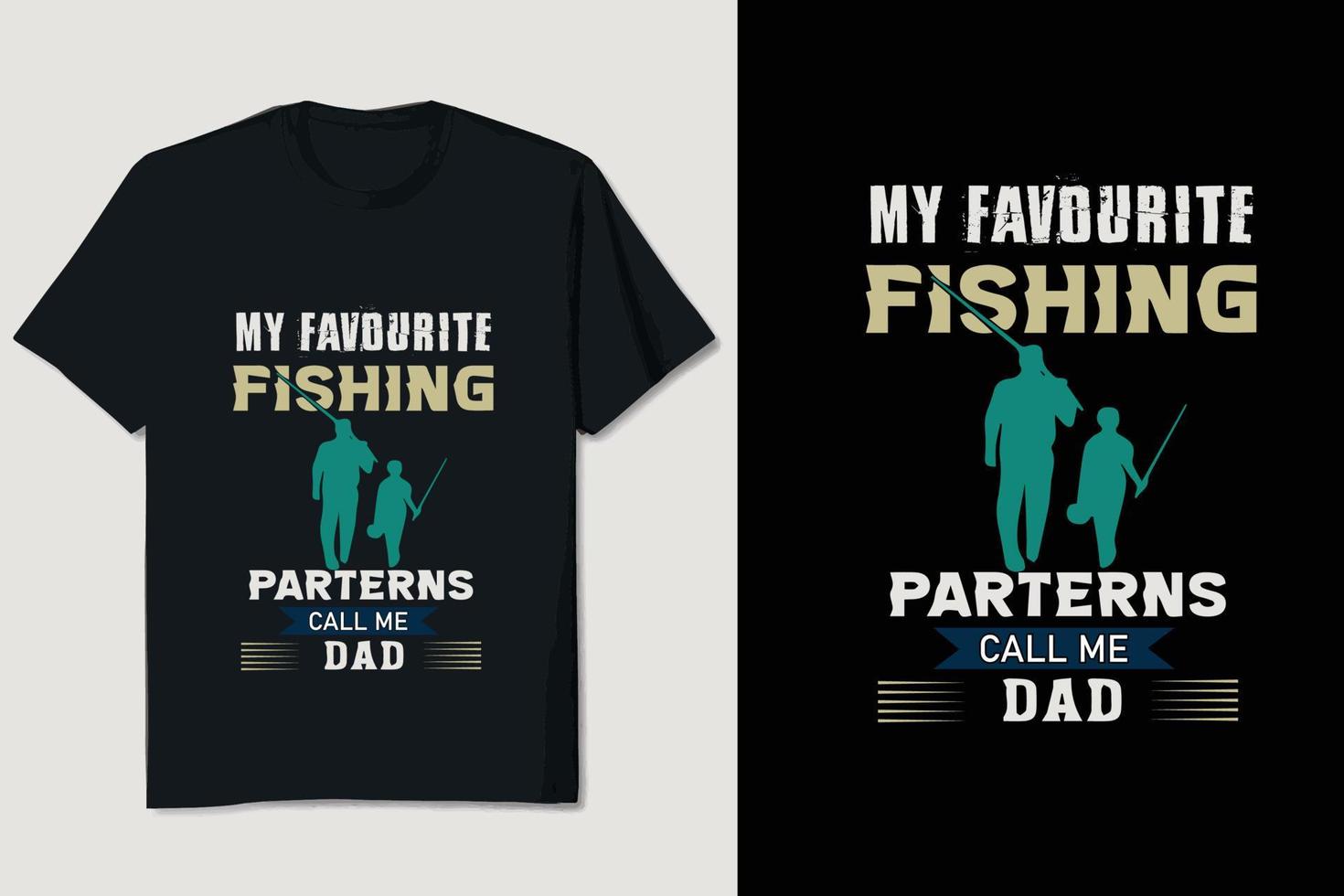 diseño de camiseta de pesca vector