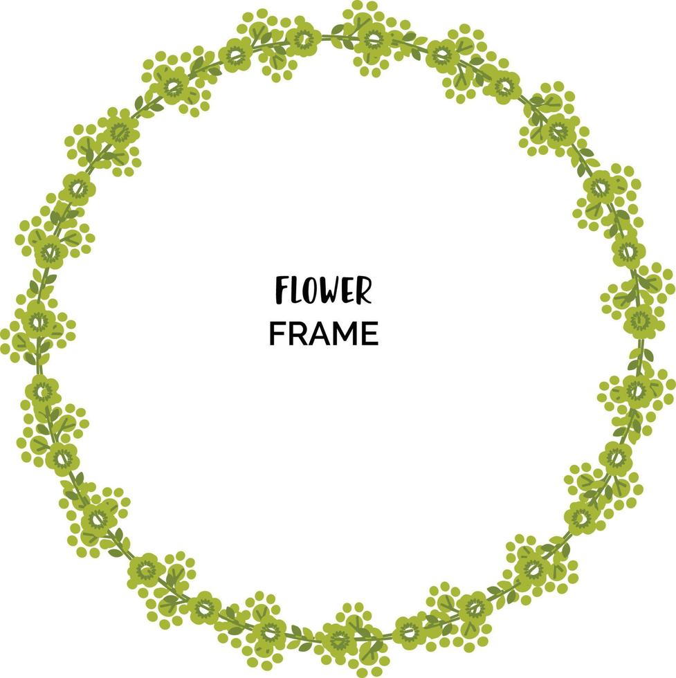 diseño de marco floral vector