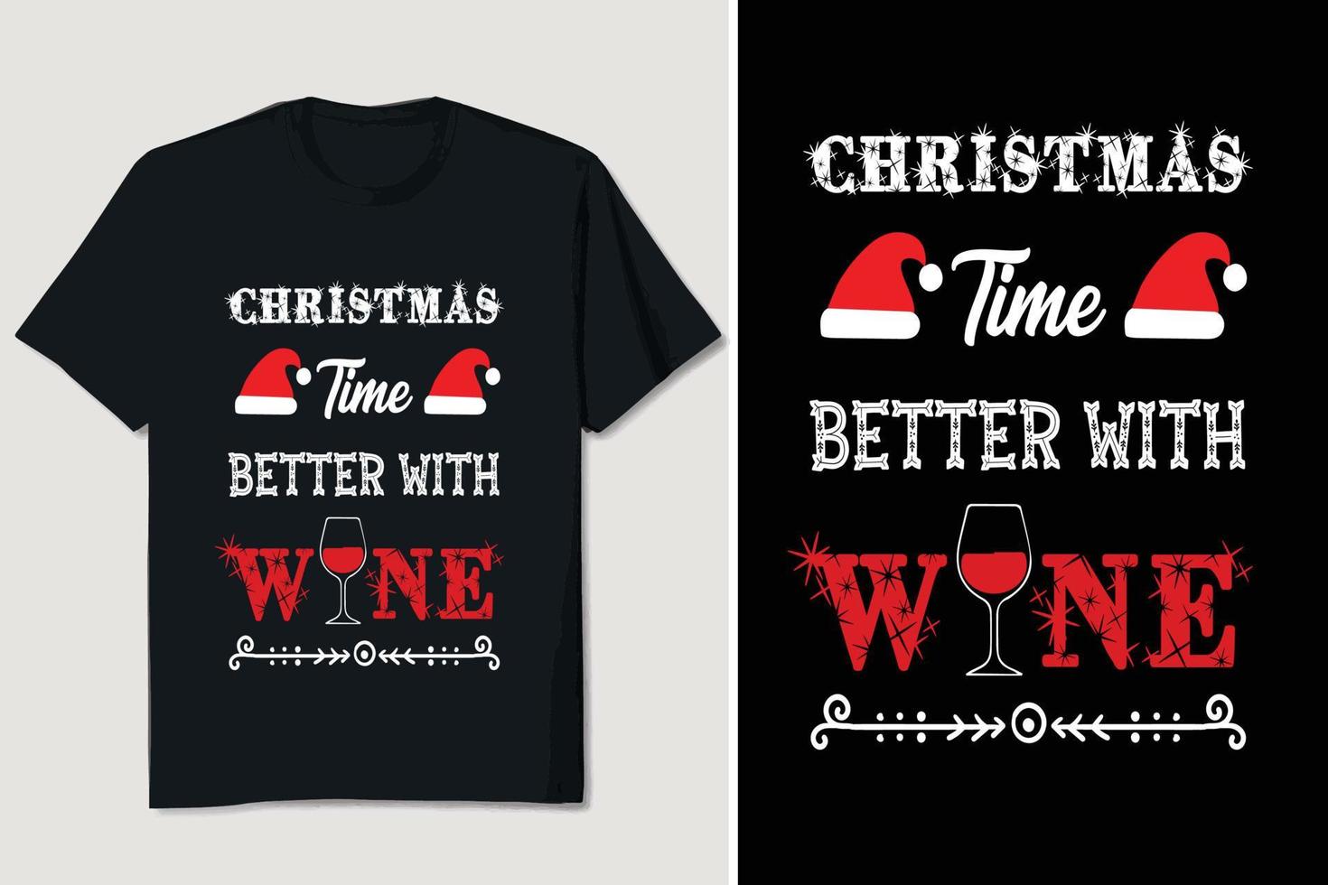 Christmas T-shirt Design vector