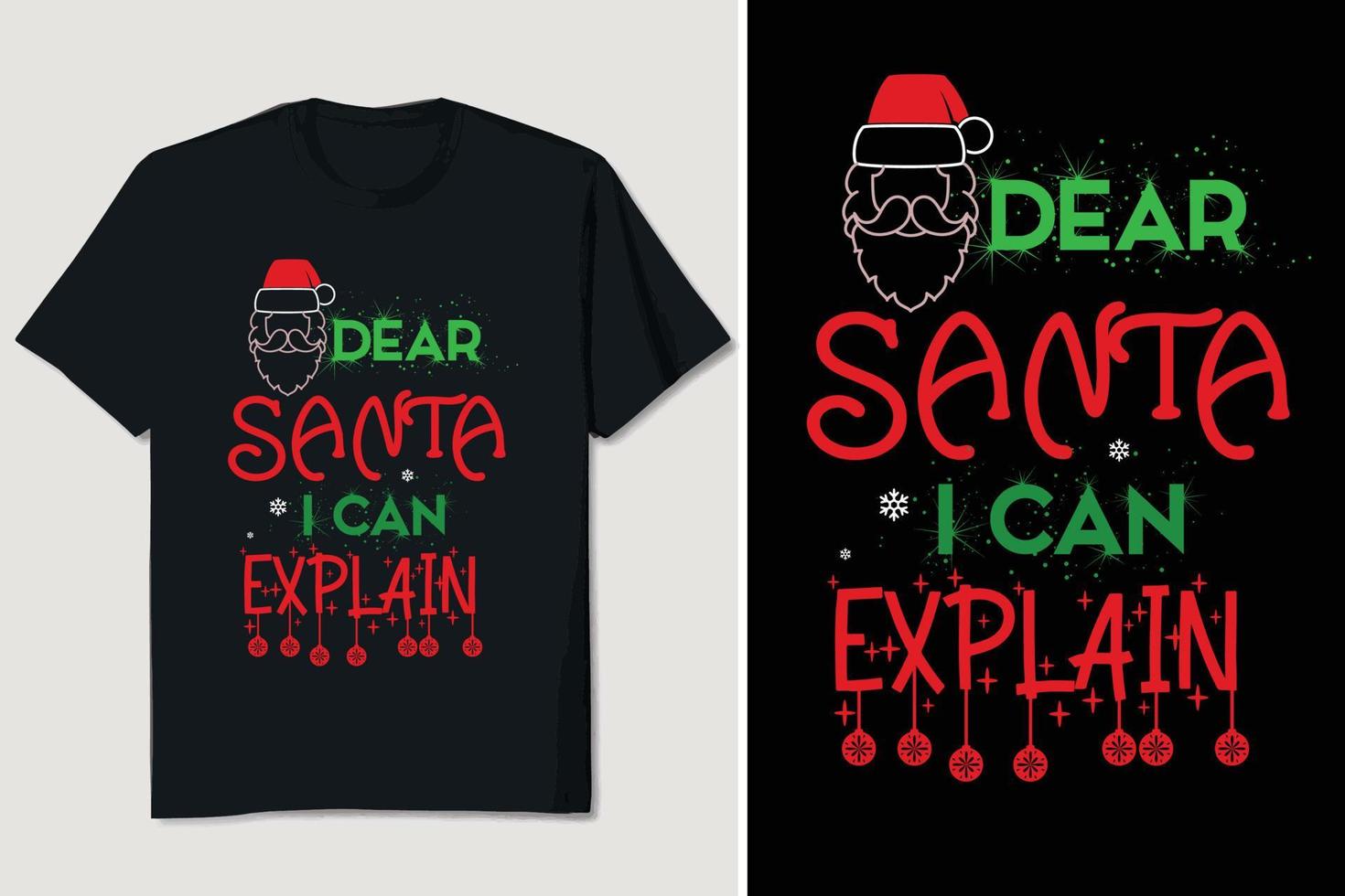 Christmas T-shirt Design vector