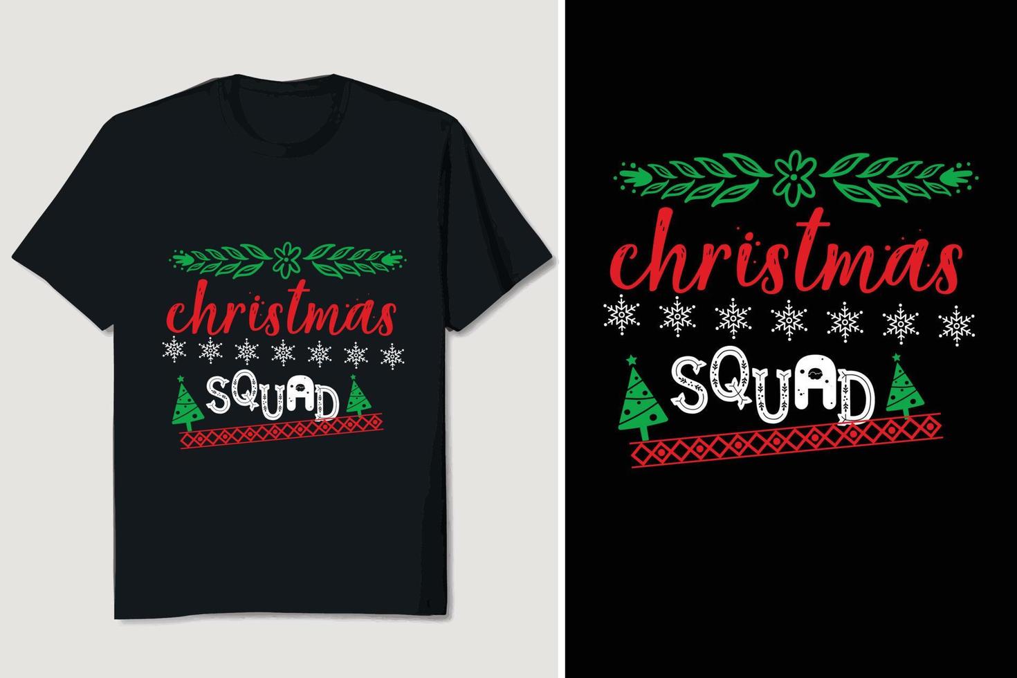 Christmas T-shirt Design vector