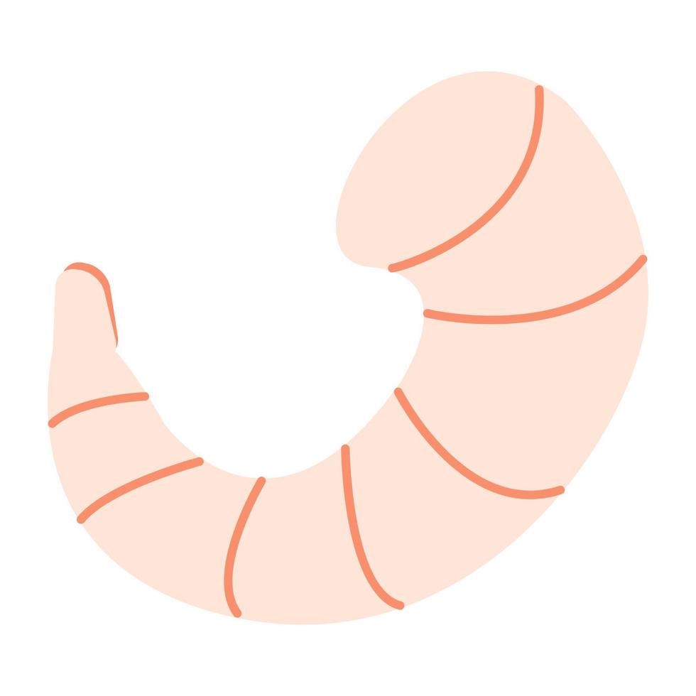 Peeled Shrimp - Seafood vector