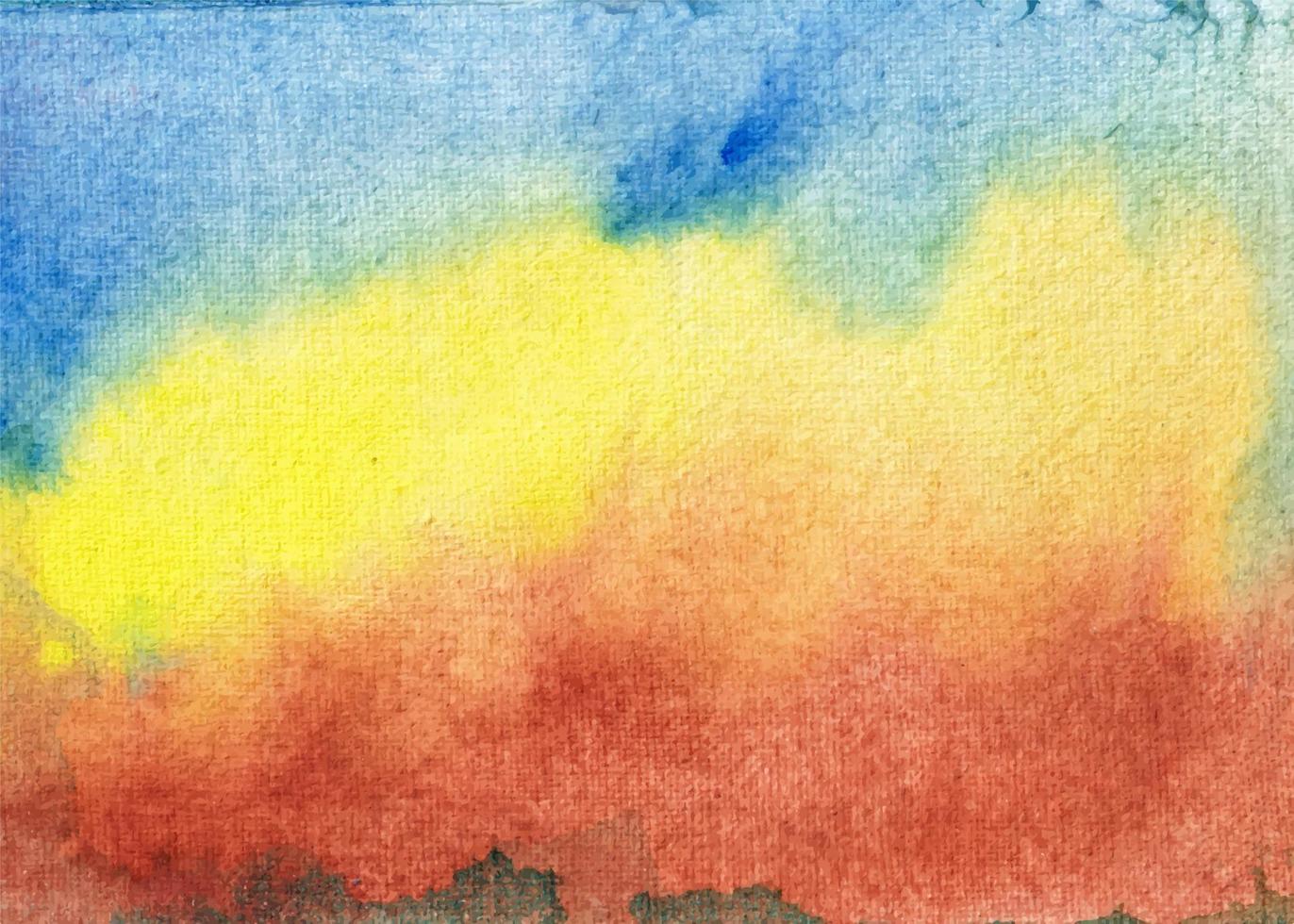 Abstract colorful watercolor for background, It is hand-drawn. vector
