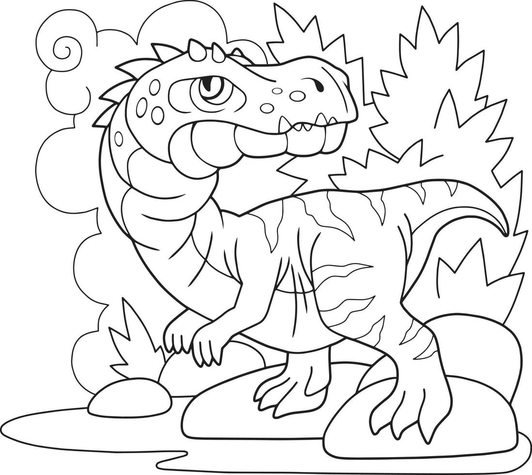 prehistoric dinosaur Baryonyx vector