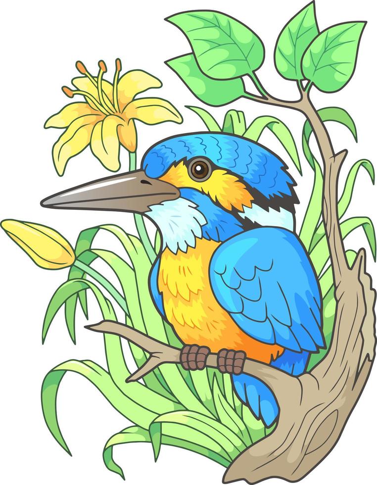 cute cartoon bird vector