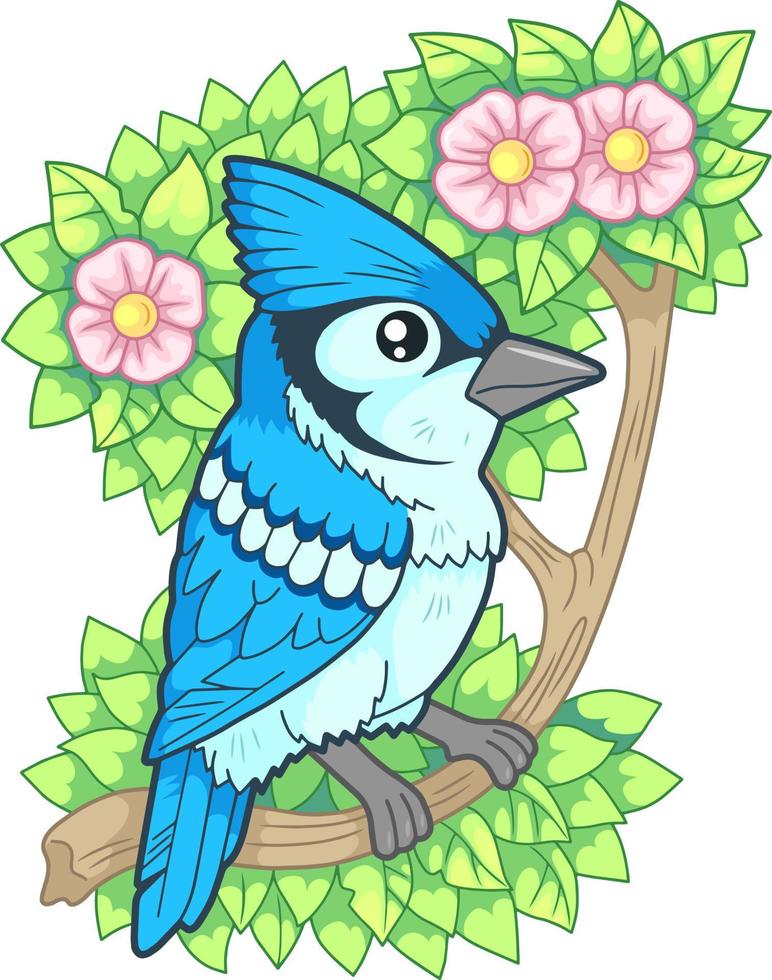 cute cartoon bird vector