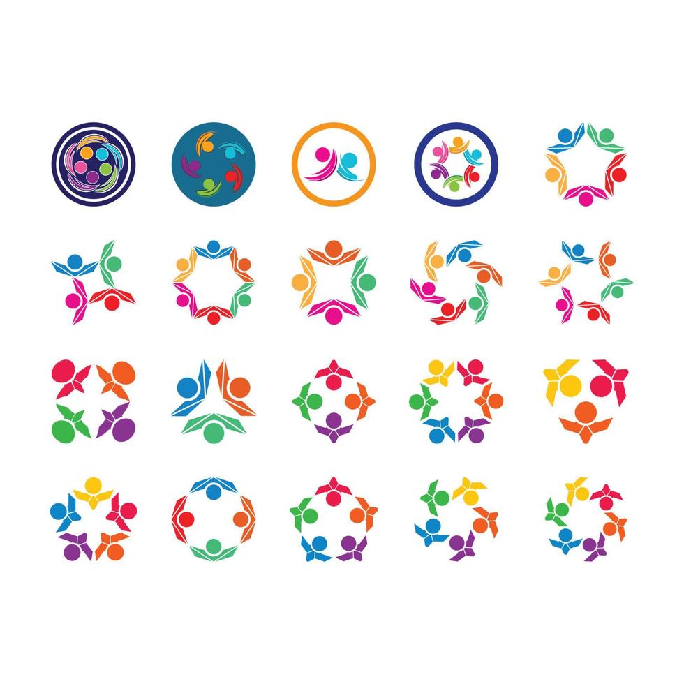 Community, network and social icon vector