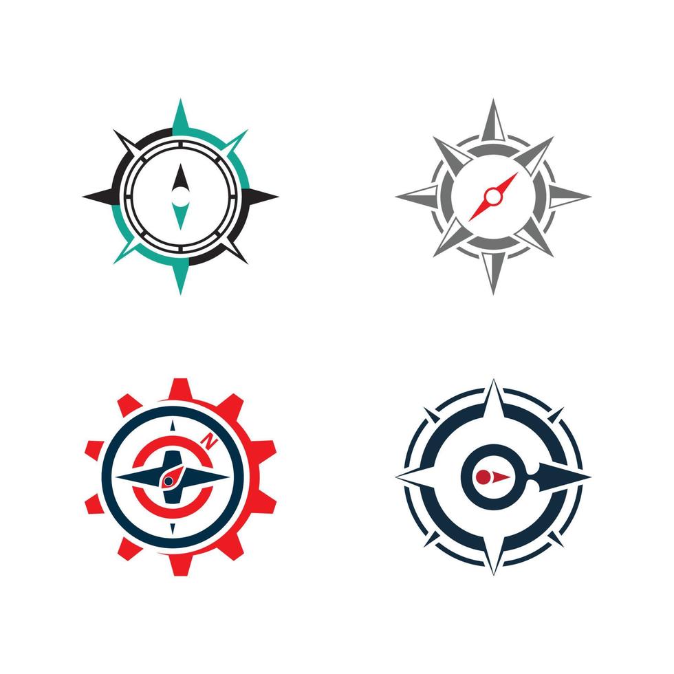 Compass logo template vector icon