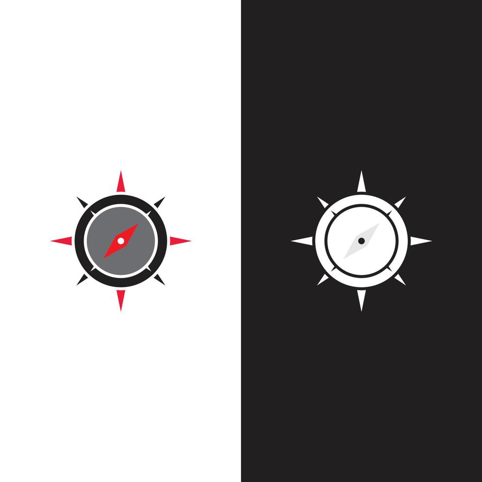 Compass logo template vector icon