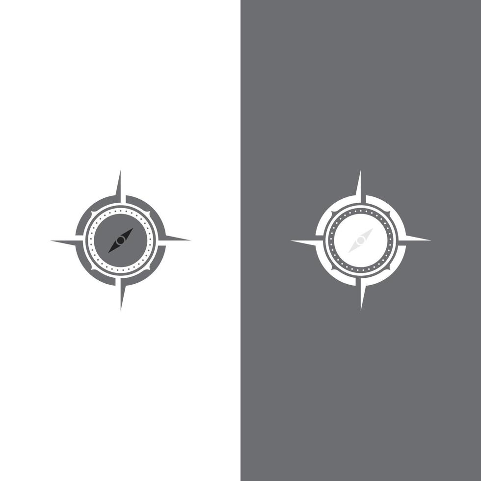 Compass logo template vector icon