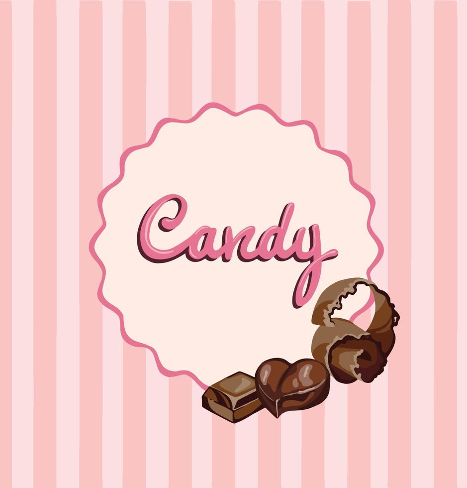 cute and sweet bakery and confectionery presentation background. vector