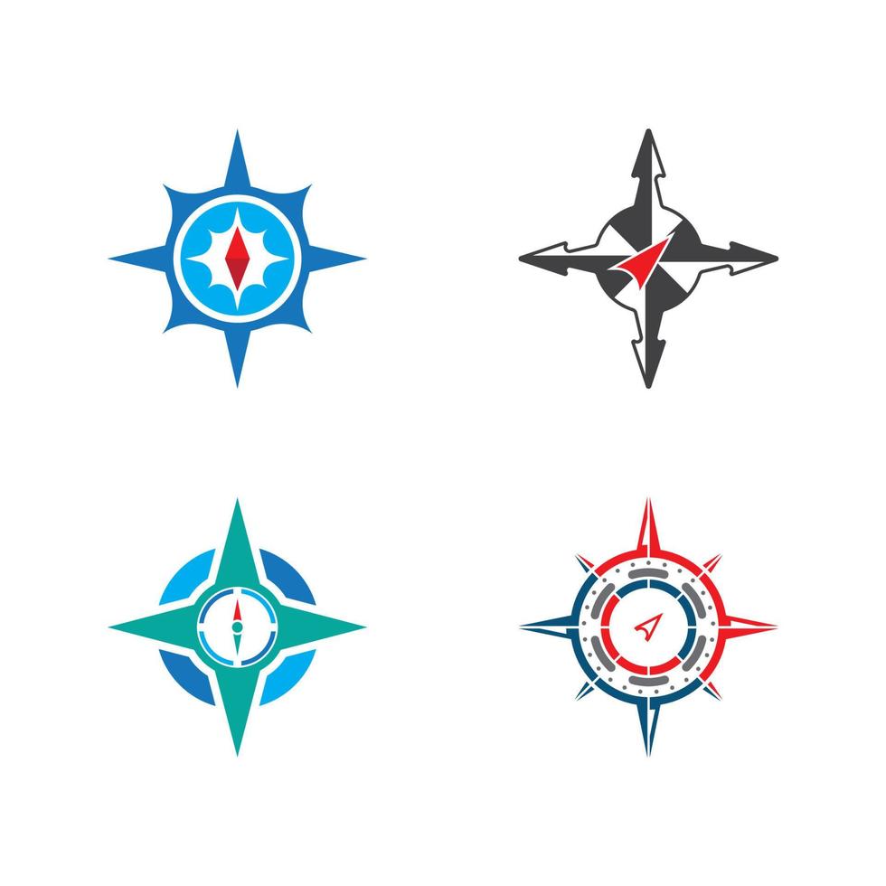 Compass logo template vector icon