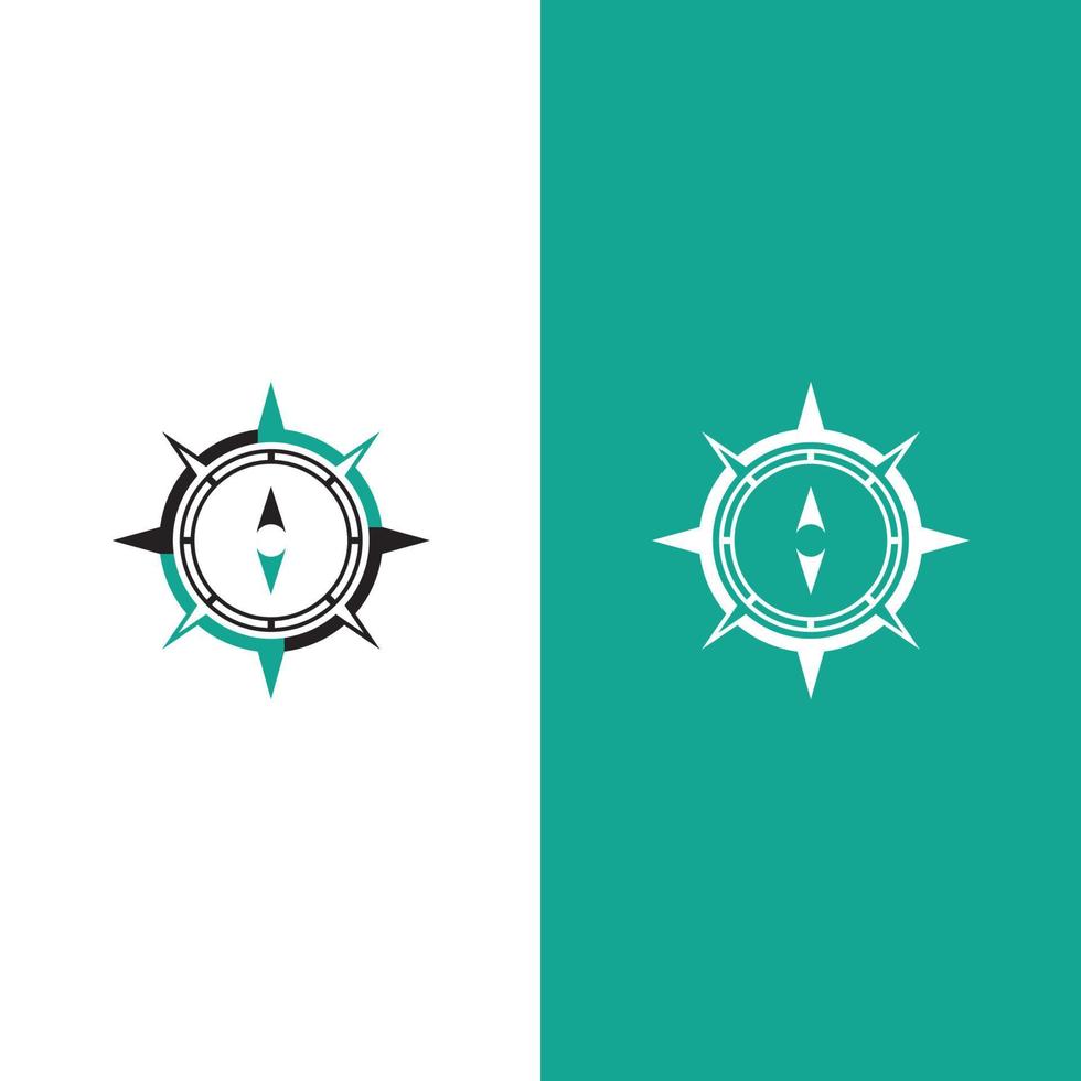 Compass logo template vector icon