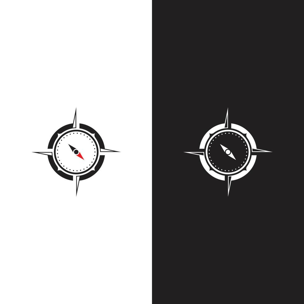 Compass logo template vector icon