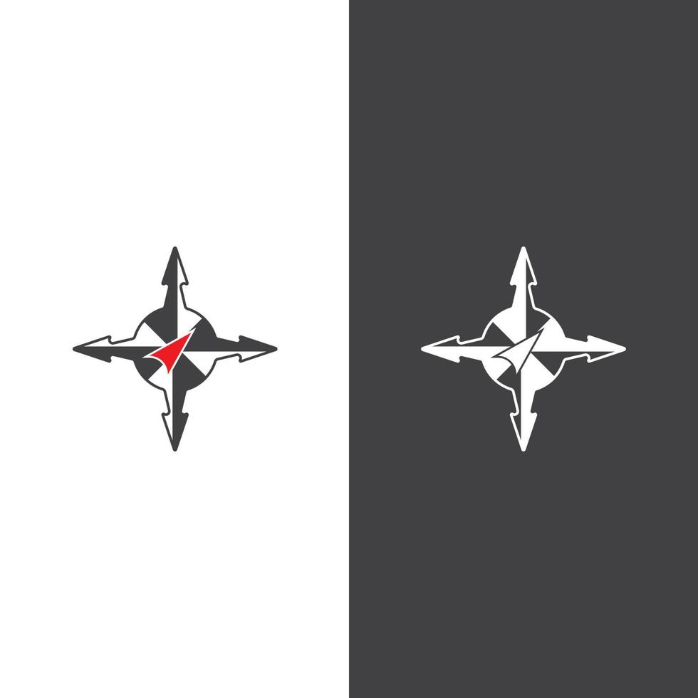 Compass logo template vector icon