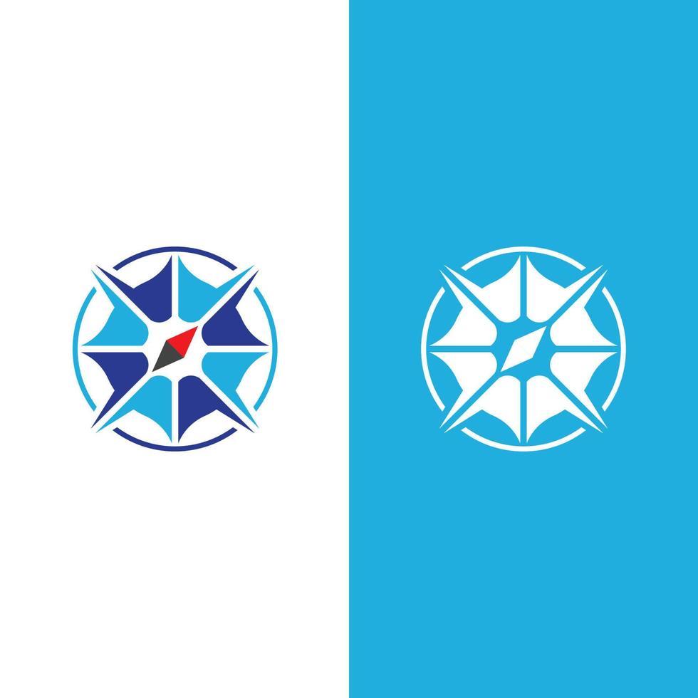 Compass logo template vector icon