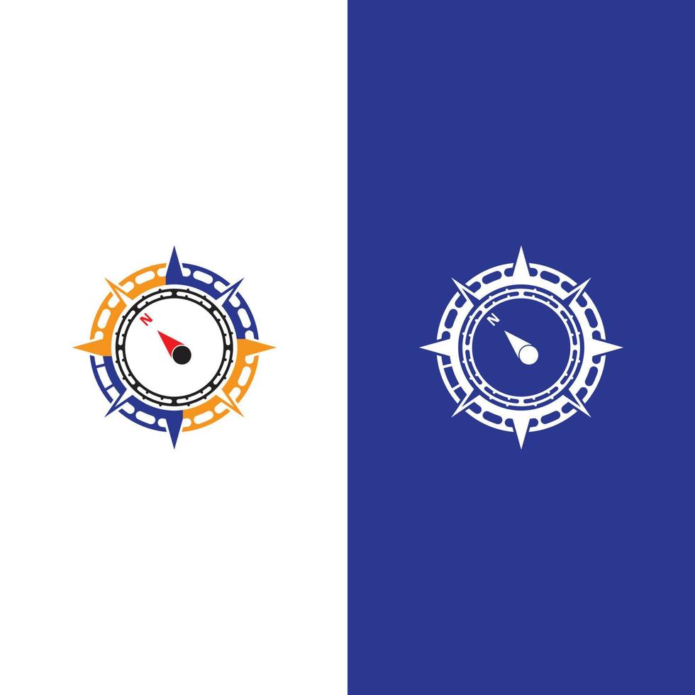 Compass logo template vector icon