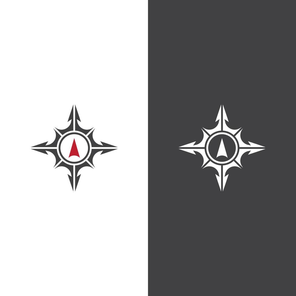 Compass logo template vector icon