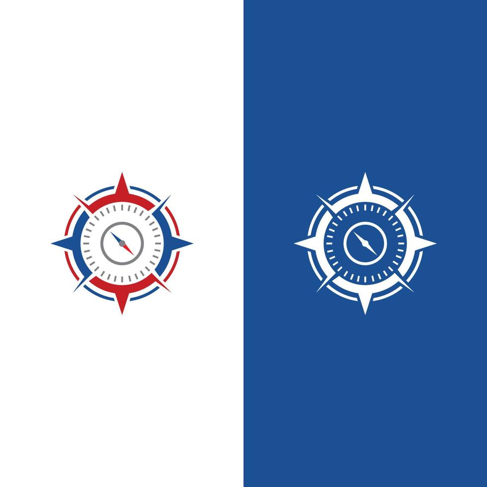 Compass logo template vector icon