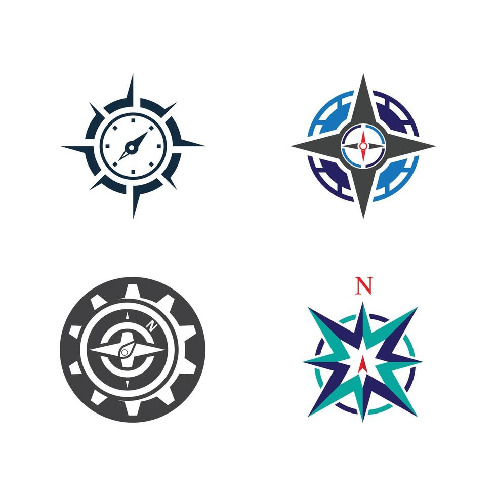 Compass logo template vector icon