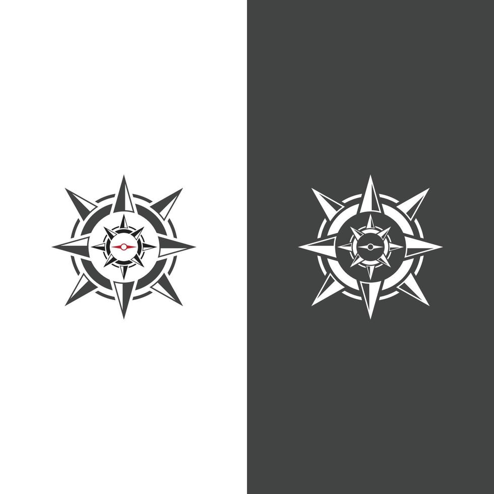 Compass logo template vector icon